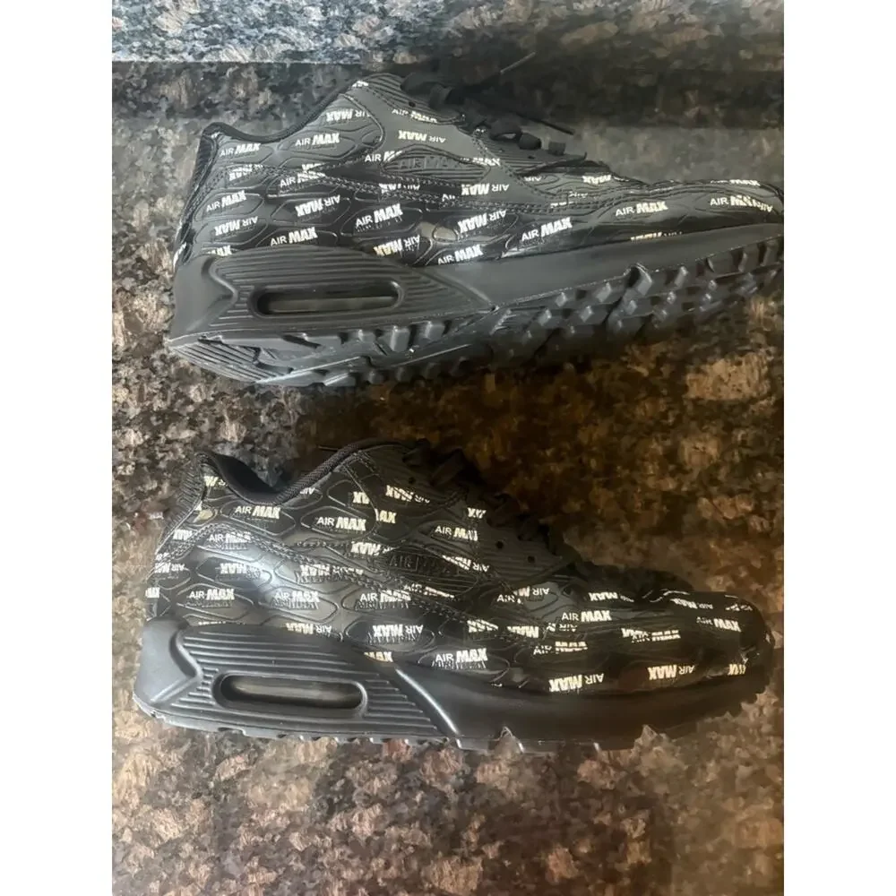 Nike men’s air max 90 just do it black all over logo